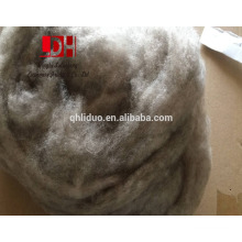 Chinese natural white washed and carded blended color cashmere sheep wool fiber
